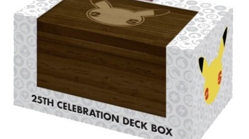 Merchandise Pokémon: caja de cartas de Pokémon con motivo del 25º aniversario, nuevos objetos de la colección Pikachu Number 025 y más