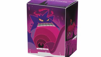 James Turner confirma que diseñó el arte de Gengar Gigamax de estas fundas y caja de cartas de Pokémon