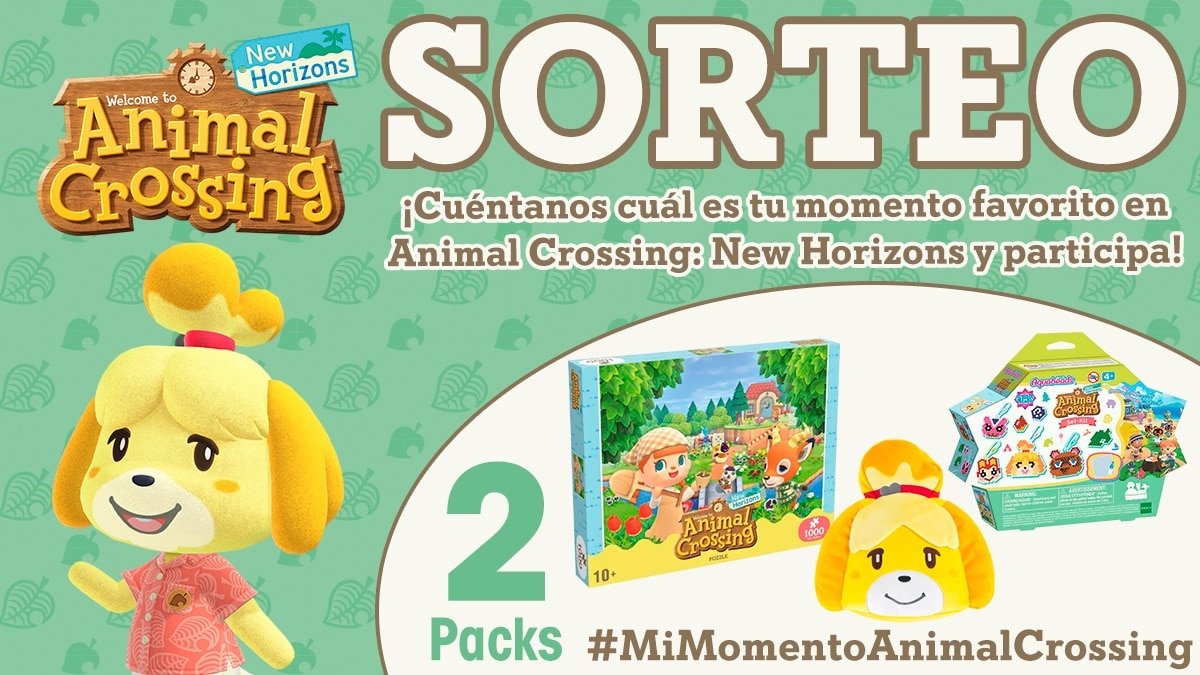 Participa en el nuevo sorteo #MiMomentoAnimalCrossing de Nintendo España y opta a ganar dos packs de productos