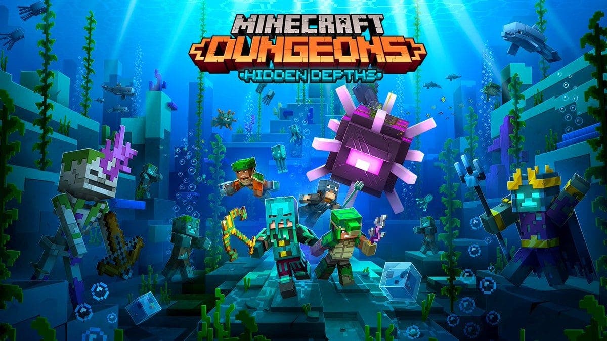 Minecraft Dungeons recibe el DLC Hidden Depths y contenidos gratuitos este 26 de mayo