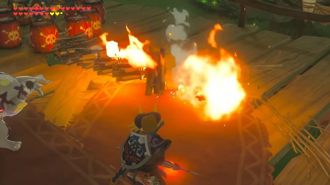 Ponen a prueba los explosivos de Zelda: Breath of the Wild en este vídeo