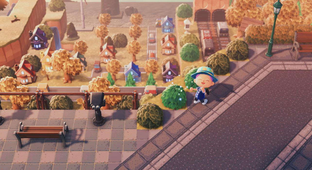 Logran crear una curiosa perspectiva con esta disposición en Animal Crossing: New Horizons