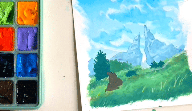 No te pierdas el proceso de creación de esta lograda pintura de Zelda: Breath of the Wild