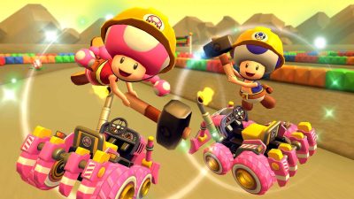 Este vídeo celebra la llegada de la temporada X a Mario Kart Tour con Toadette Constructora