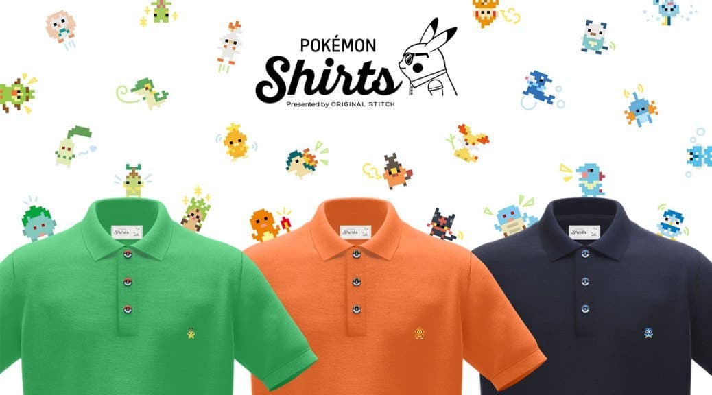 Los polos de Pokémon Shirts confirman nuevos bordados y botones disponibles