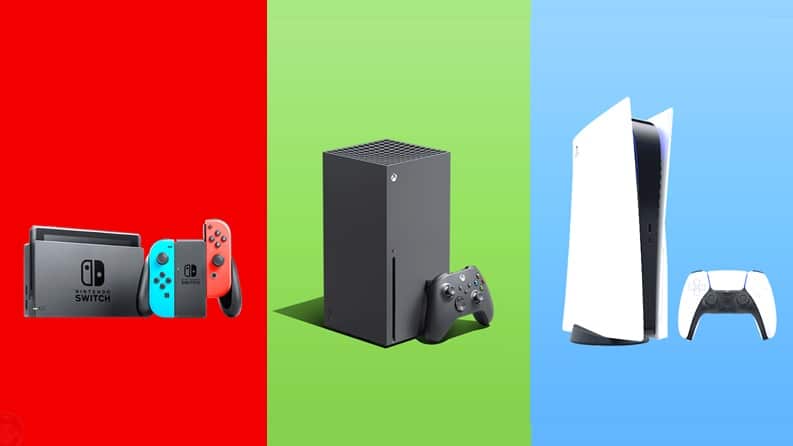 Comparativa de consumo entre Nintendo Switch, Xbox Series y PlayStation 5