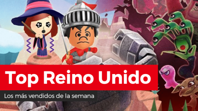 Miitopia debuta en segunda posición en el top de los más vendidos de la semana en Reino Unido (25/5/21)