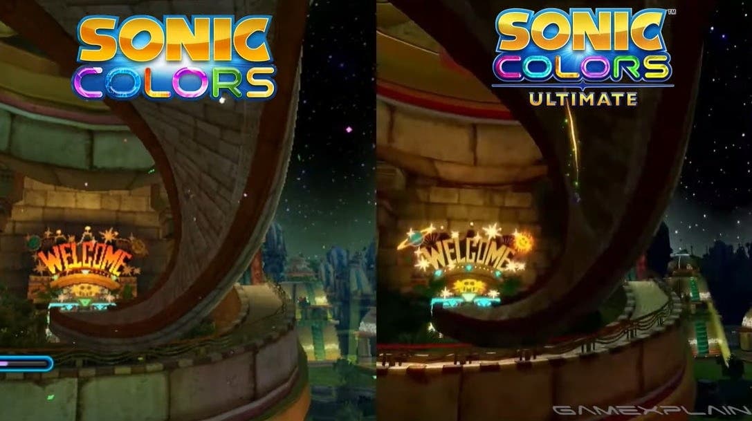 Sonic Colors Ultimate: Comparativa en vídeo entre la versión original y la nueva
