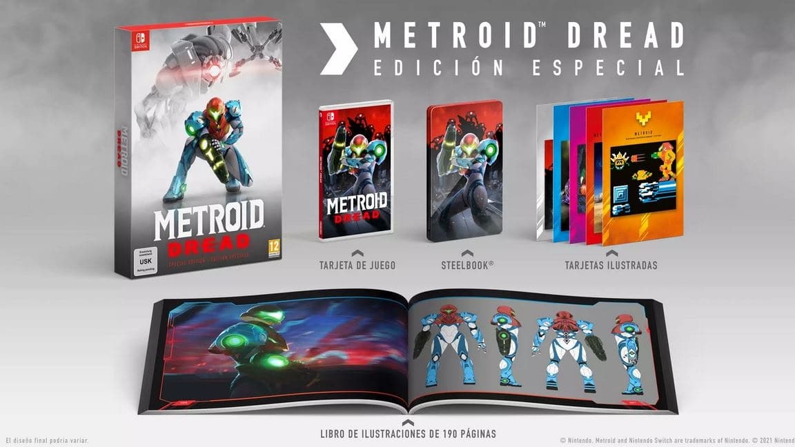 Un vistazo al detalle a la edición especial de Metroid Dread