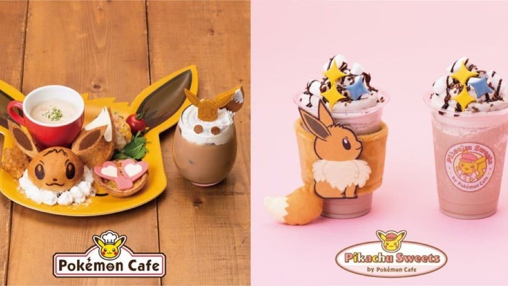 Se anuncian nuevos platos inspirados en Eevee para el menú de los Pokémon Café y Pikachu Sweets en Japón