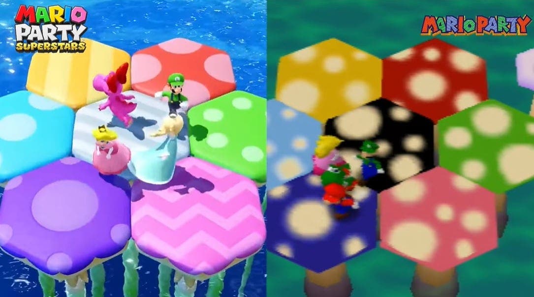 Comparativa en vídeo: Mario Party 1, 2 y 3 vs. Mario Party Superstars