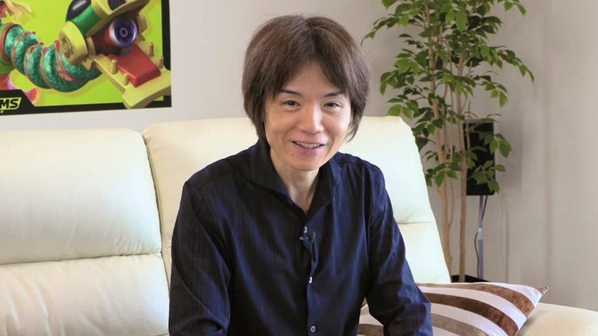 Sakurai shows off the upgraded play space he has at home