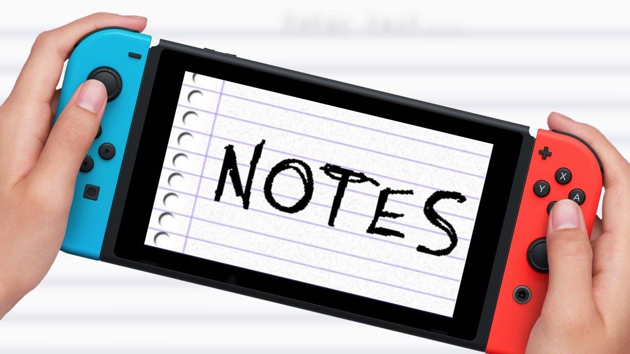 Notes es la nueva y cara aplicación de notas que ha recibido Nintendo Switch tras Calculator y más