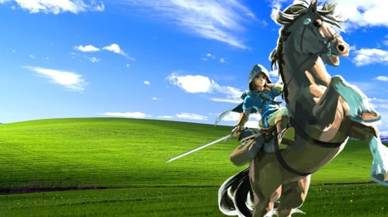Afirman haber encontrado el fondo de pantalla de Windows XP en Zelda:  Breath of the Wild - Nintenderos