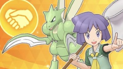 Ya disponible el evento unión compi de Antón y Scyther en Pokémon Masters EX