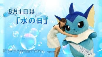 El Pokémon Vaporeon es nombrado Embajador oficial del agua en Japón: detalles y vídeo
