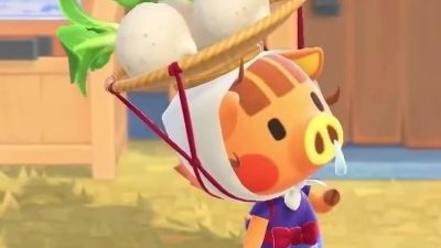 Mira este original mercado con puestos en Animal Crossing: New Horizons