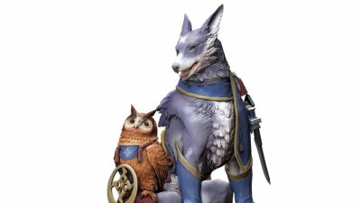 Esta figura de Palamute y Cahoot, de Monster Hunter Rise, saldrá a la venta este año