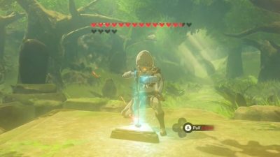 Logran reemplazar la Espada Maestra por una flecha bomba en Zelda: Breath of the Wild