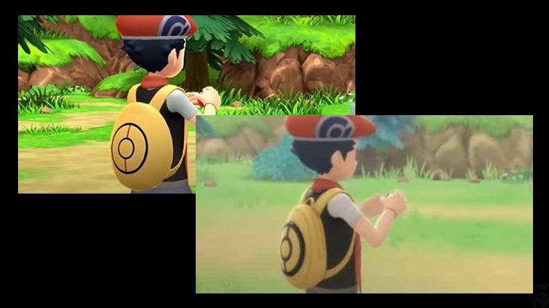 Comparativa frame por frame de la mejora gráfica de Pokémon Diamante Brillante y Perla Reluciente