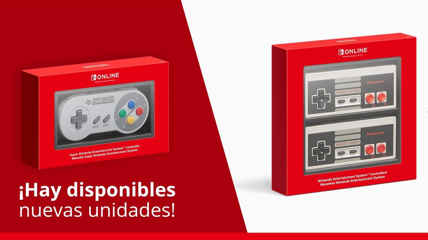 Los mandos de NES y SNES de Nintendo Switch Online vuelven a estar disponibles en Europa