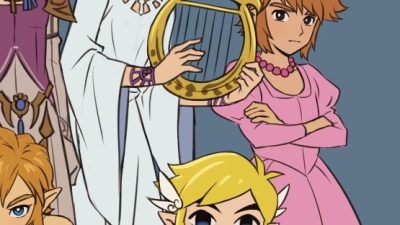 Artista imagina cómo podría ser Link si fuera Zelda en cada juego