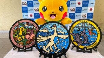 Así lucen las nuevas tapas de alcantarilla de Pokémon que se instalarán en la ciudad nipona de Awaji