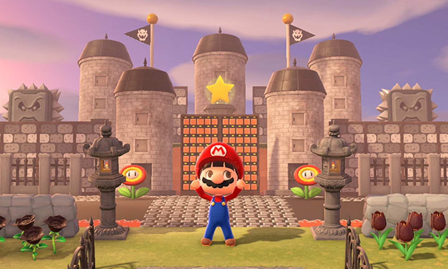 Recrean el Castillo de Bowser en Animal Crossing: New Horizons