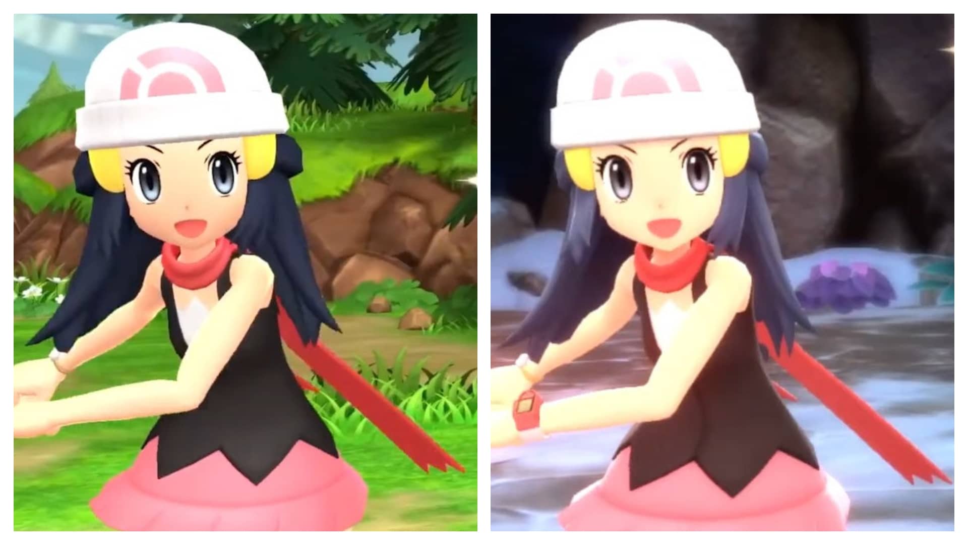 Comparativa de los tráilers de Pokémon Diamante Brillante y Perla Reluciente muestra la mejora gráfica