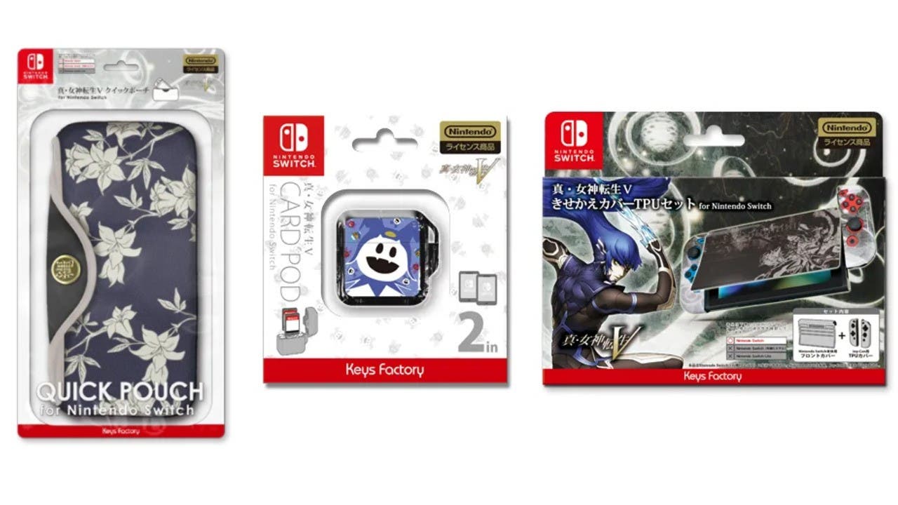 Anunciados nuevos accesorios oficiales de Shin Megami Tensei V para Nintendo Switch y 3DS