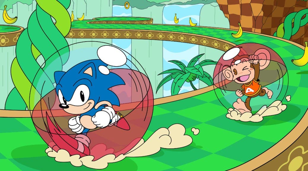 Sonic y Tails se unen a AiAi en este nuevo y genial arte oficial de Super Monkey Ball: Banana Mania