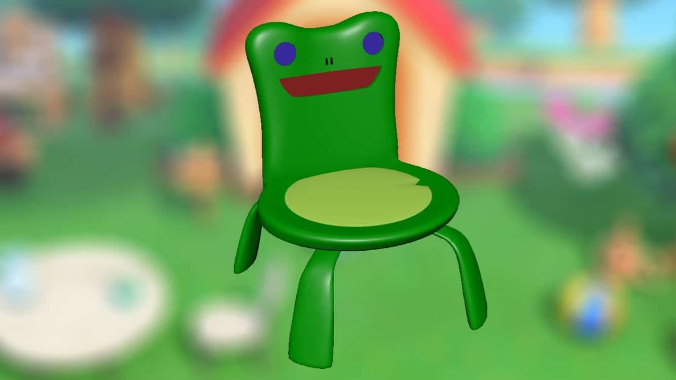 Fan de Animal Crossing recrea la famosa silla ranita en HD realista