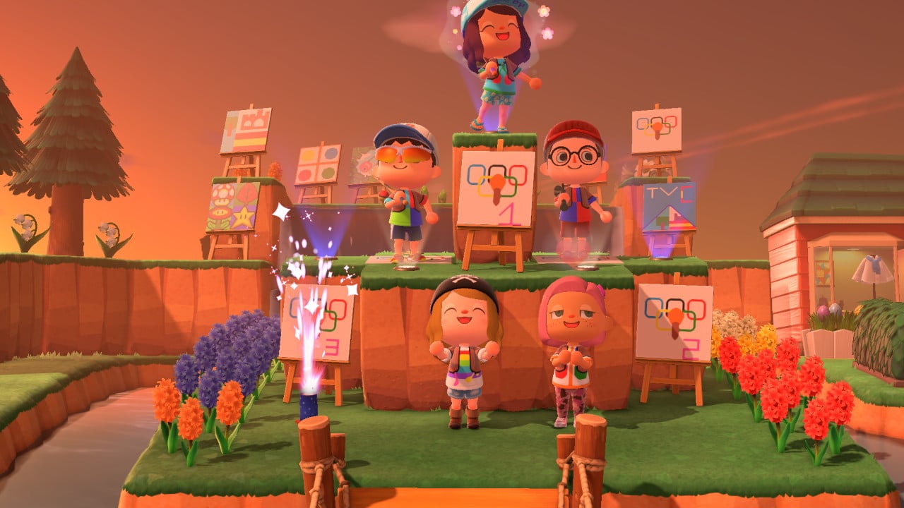 Así ha sido la celebración de los Juegos Olímpicos en Animal Crossing: New Horizons por parte de los fans