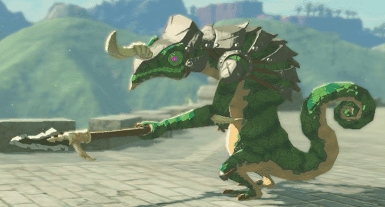 Un Lizalfos queda atrapado en un bucle infinito en este curioso clip de Zelda: Breath of the Wild