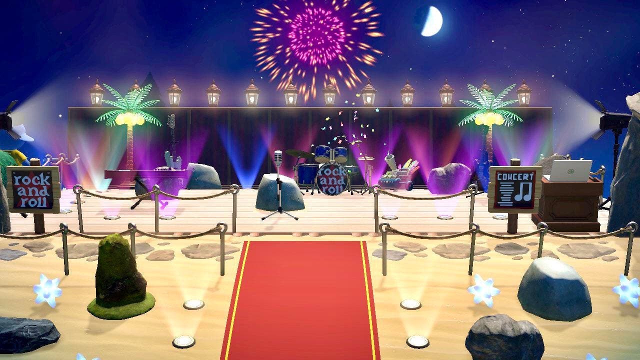 Fan crea un genial concierto de “rock” en Animal Crossing: New Horizons