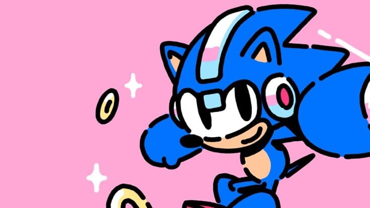 La cuenta oficial de Sonic responde a este arte de James Turner, diseñador de Pokémon