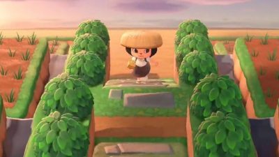 Fan de Animal Crossing: New Horizons nos muestra el genial arrozal que ha creado