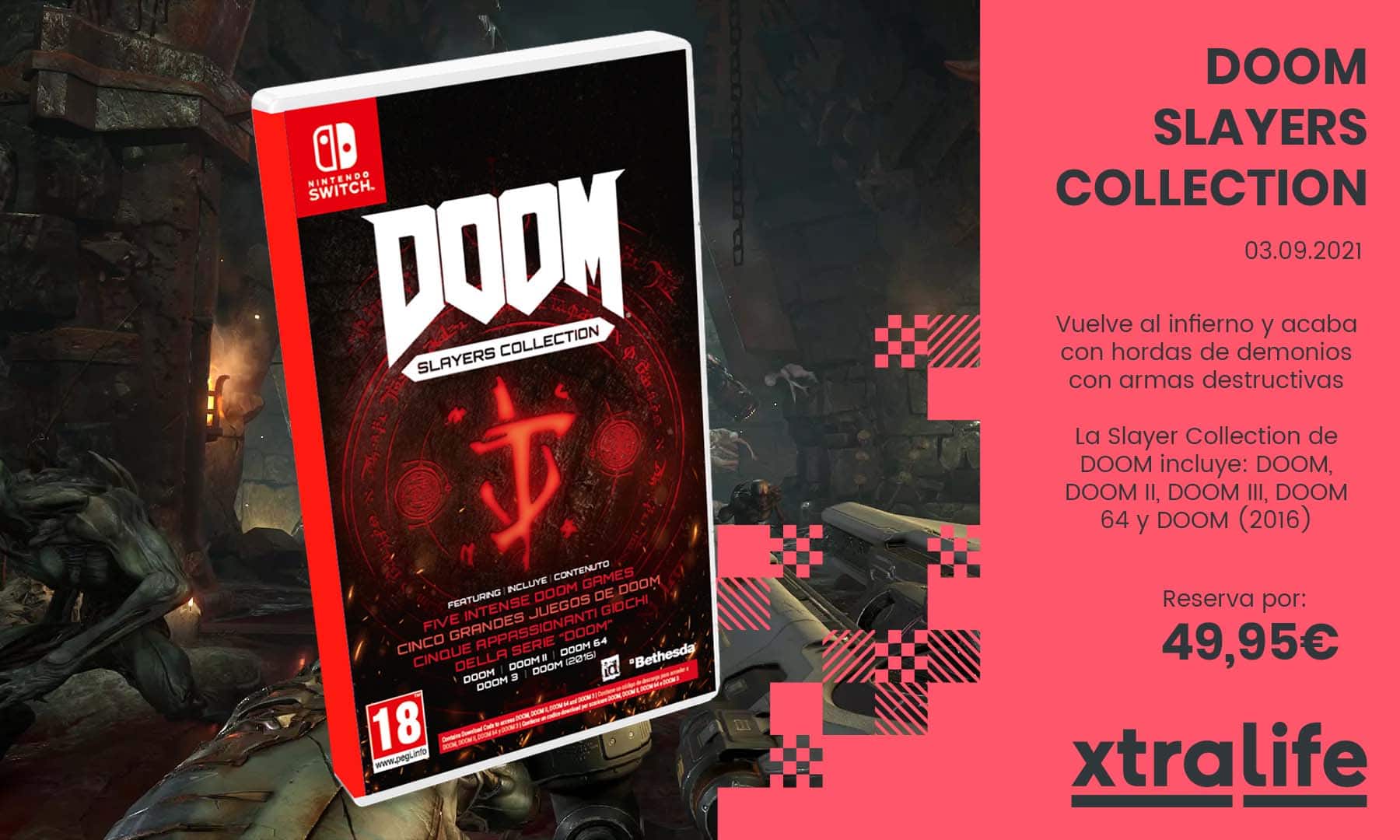 Arrasa el infierno desde tu Nintendo Switch con DOOM Slayers Collection: reserva disponible