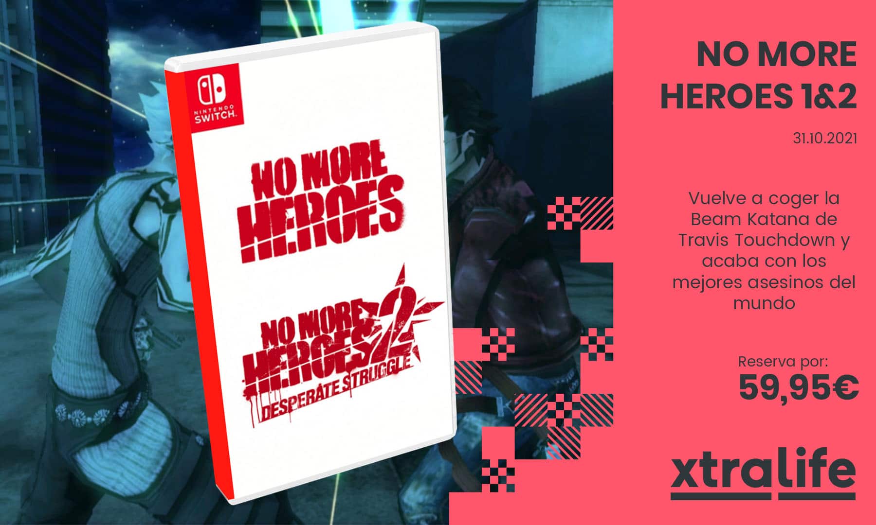 Prepara la katana para No More Heroes 1&2 en Nintendo Switch: reserva disponible