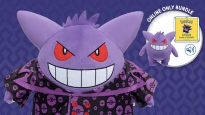 Podremos achuchar a este peluche de Gengar de Build-A-Bear este Halloween