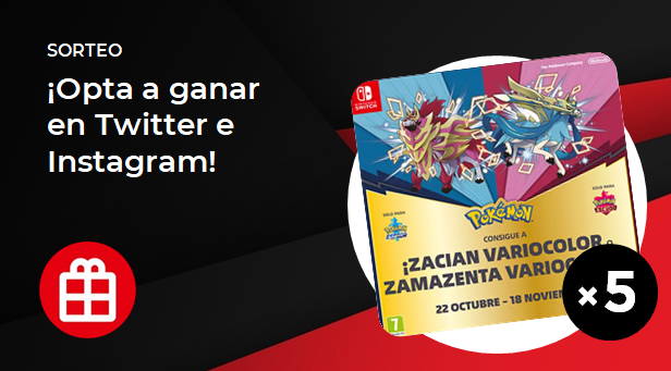 [Act.] ¡Sorteamos 5 tarjetas de Zacian variocolor + Zamazenta variocolor para Pokémon Espada y Escudo!