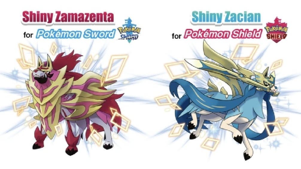 Zacian shiny y Zamazenta shiny también serán distribuidos para Pokémon Espada y Escudo en Singapur