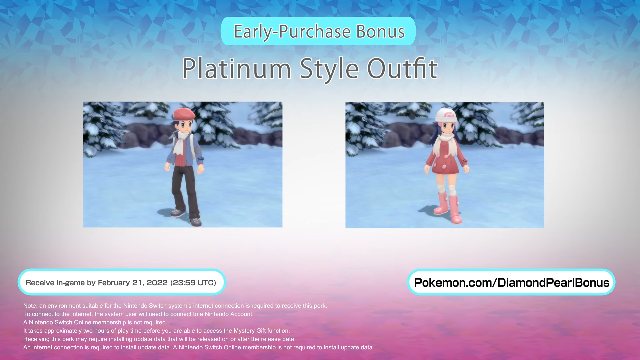 Pokémon Diamante Brillante y Perla Reluciente ofrecen la ropa de los entrenadores de Pokémon Platino como incentivo de compra temprana