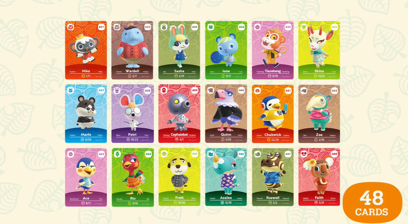 Primer vistazo a las nuevas cartas amiibo para Animal Crossing: New  Horizons confirma nuevos vecinos - Nintenderos