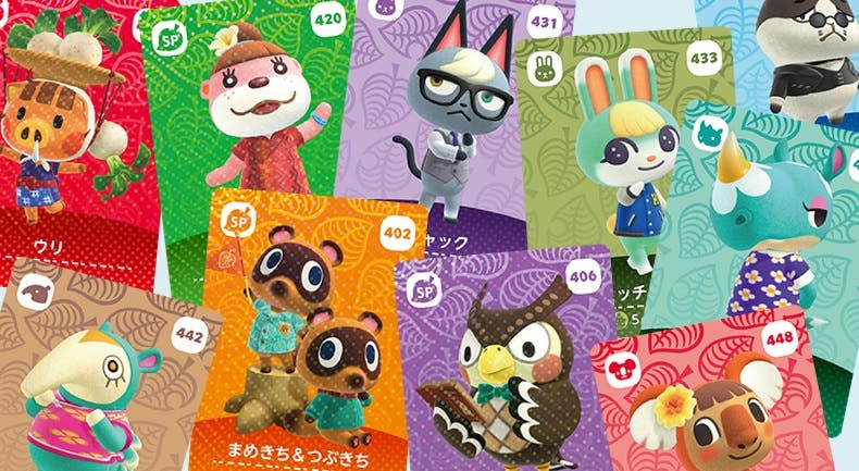 Más detalles de las cartas amiibo de Animal Crossing