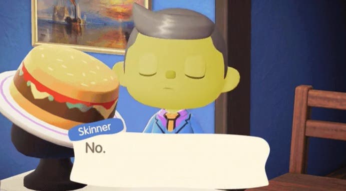 Jugador de Animal Crossing: New Horizons ha recreado un conocido meme de Los Simpson