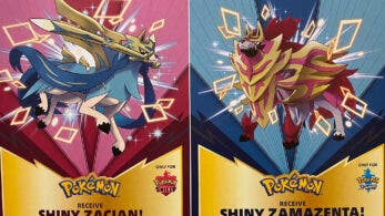 Zacian shiny y Zamazenta shiny también serán distribuidos para Pokémon Espada y Escudo en Estados Unidos