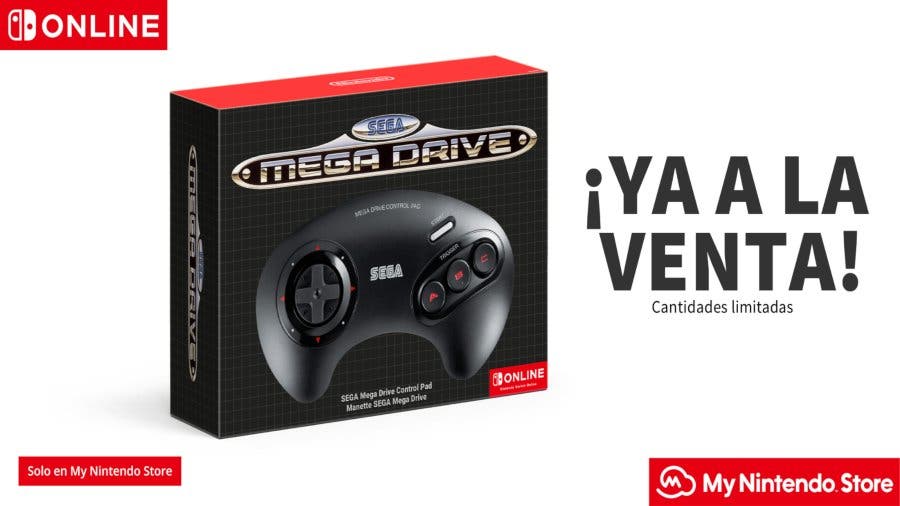 El mando de SEGA Mega Drive ya se encuentra disponible para suscriptores de Nintendo Switch Online en la My Nintendo Store europea