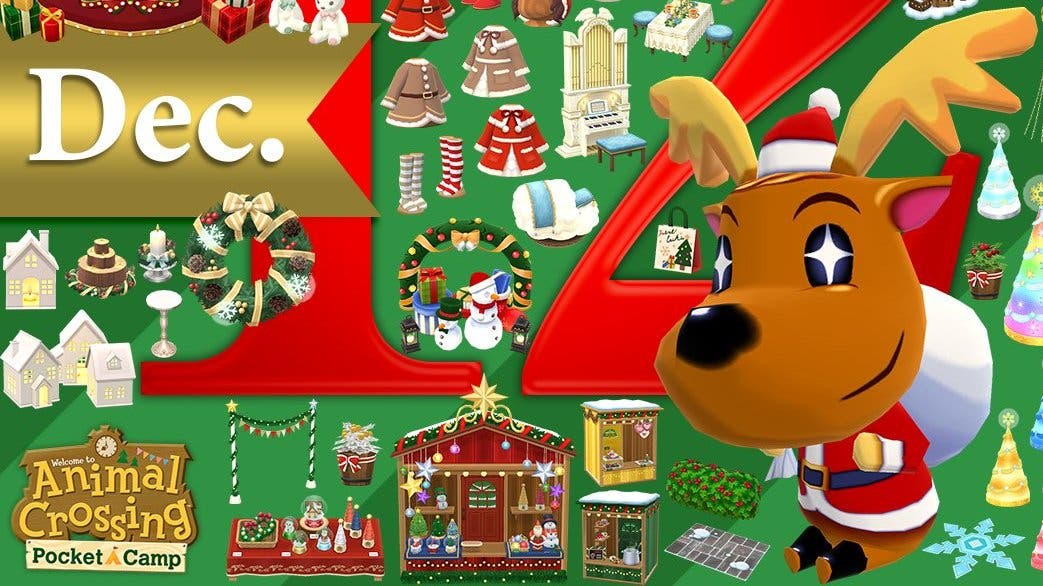 Animal Crossing: Pocket Camp comparte esta imagen para celebrar la llegada del mes de diciembre