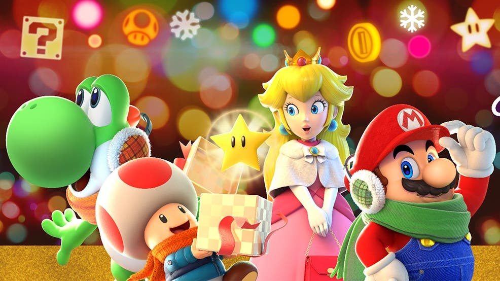 Esta genial ilustración de Super Mario protagoniza la Guía de regalos de Navidad 2021 oficial de Nintendo